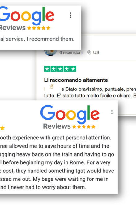Transfer Civitavecchia and Rome by Train + Luggage Delivery - Delivery Service