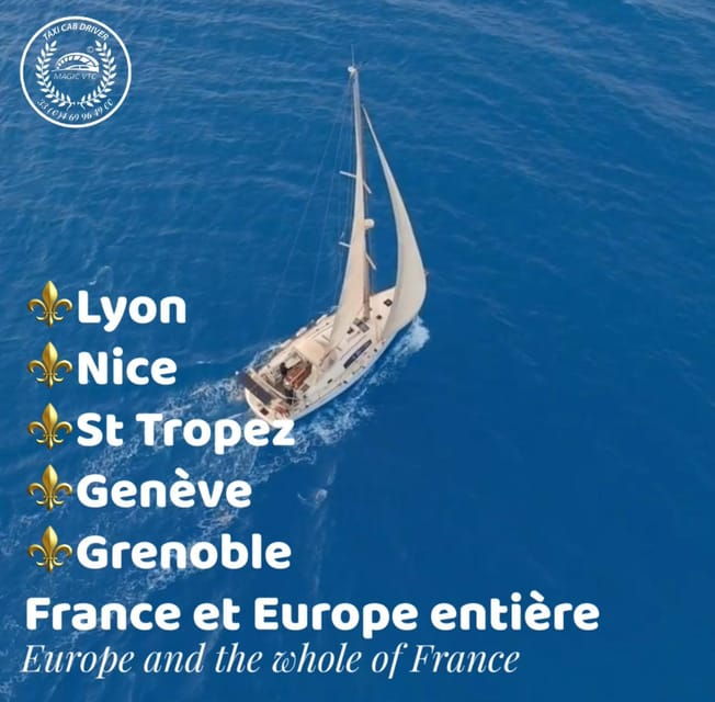 Transfer From Saint-Tropez to Nice | Taxi VTC Cab Driver - Additional Services