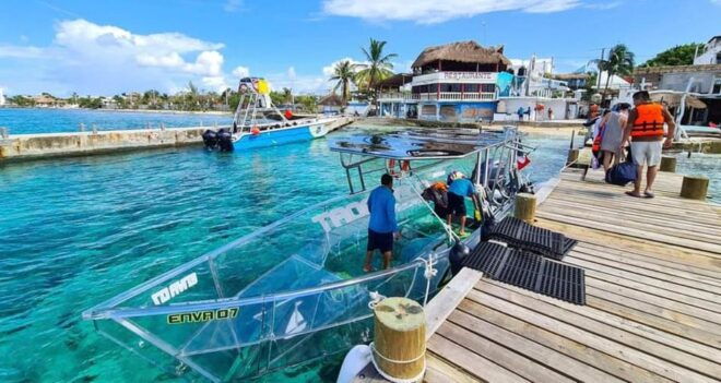 Transparent Boat Ride With Beer in Cancun - Refreshing Drinks Included