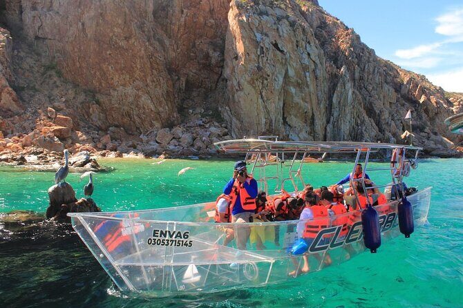 Transparent Boat Tour Cabo San Lucas Arch and Playa del Amor - Good To Know
