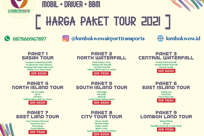 Transport & Tour Activities Pick up and Drop off - Pricing and Booking Process