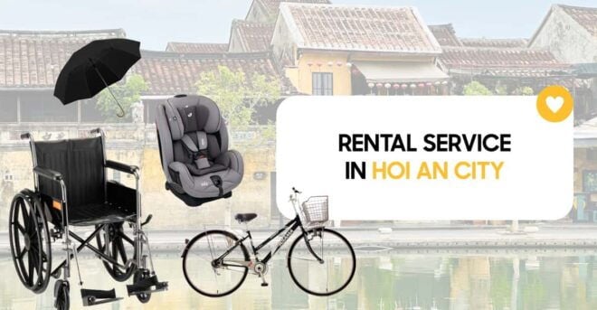 Travel Accessories: Baby Seat, Umbrella, Wheelchair in HoiAn - Location and Pickup Instructions