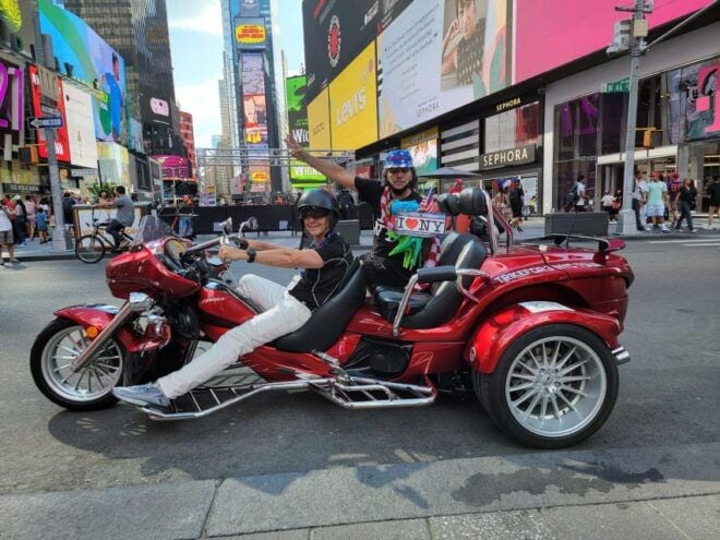 Traveling in a Giant Moto Trike in NYC Is Incredible!Unique - Full Description