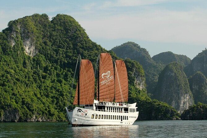 Treasure Junk Cruise 2-Day Discover the stunning Bai Tu Long Bay - FAQs