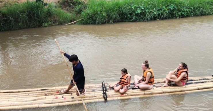 Trekking One Day With Elephant Care Bamboo Rafting - Included Activities Overview