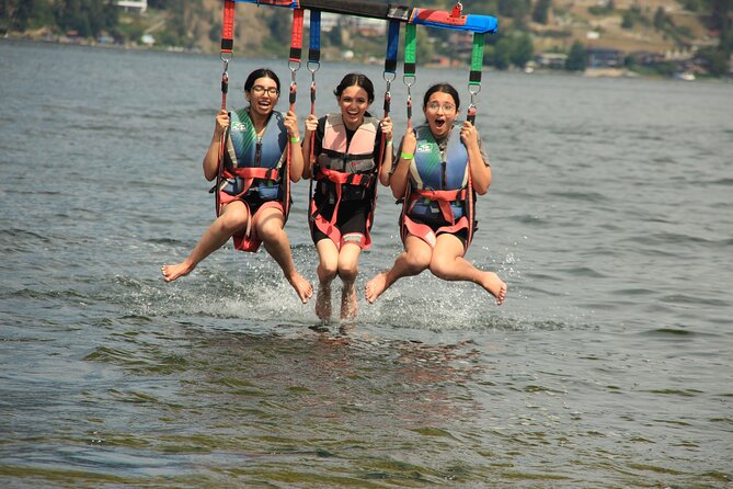 Triple Parasailing Experience in Kelowna - Meeting and Pickup