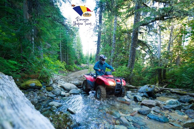 Triumph Arch, Paltinu Dam, Doftana, Small Group ATV Tour - Itinerary Overview