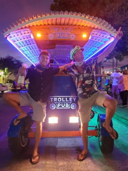 Trolley Pub Party Bike Through St. Pete With Bar+Mural Stops - Vibrant Downtown St. Petersburg