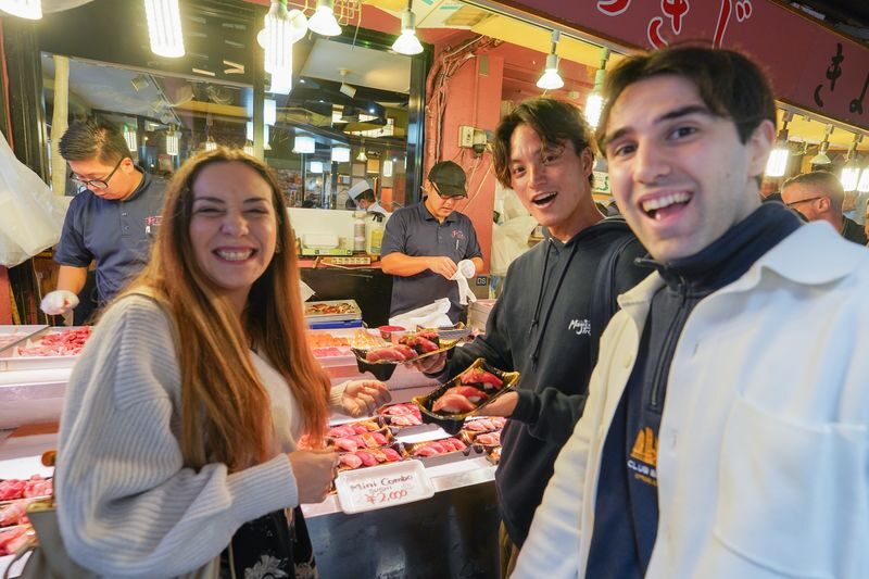 Tsukiji Fish Market Tour: Behind the Scenes & 10 Seafood Tastings - Start at Tsukiji Honganji Temple