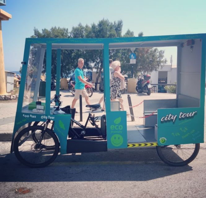 Tuktuk 4seat Electric Bicycle Bus Rhodes 30 Min City - Tour Details