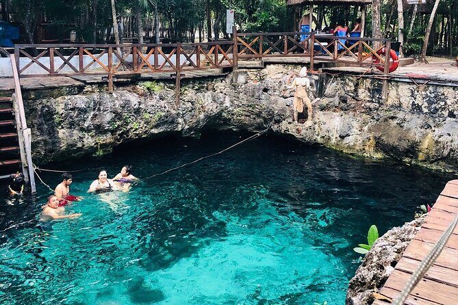 Tulum Adventure 3 Cenotes & 1 Lagoon From Cancun - First Stop: Cenote Zacil-Ha and the Tulum Letters