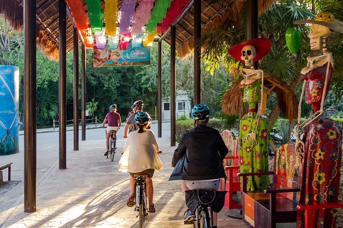Tulum Bike Tour Tulum Maya Ruins Cenote Swimming Pueblo History Art Tacos Lunch - Common Questions