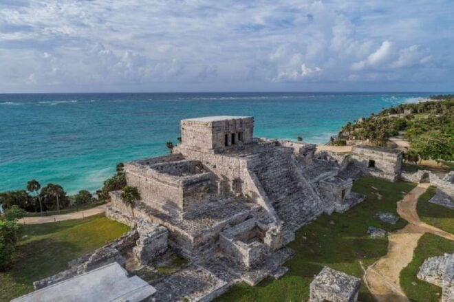 Tulum, Cenotes, Mother Nature Statue & Playa Del Carmen - Mother Nature Statue & Blue Letters