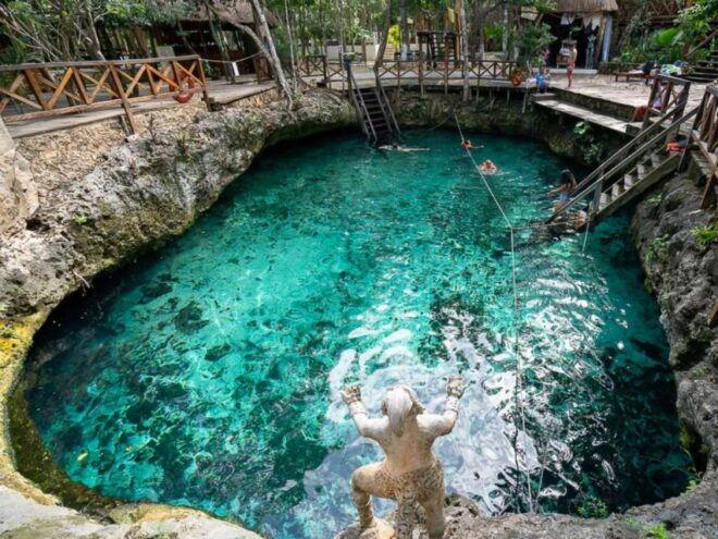 Tulum: Mayan Ruins, Statue Ven a La Luz, and 4 Cenotes Tour - Pickup Locations and Transportation
