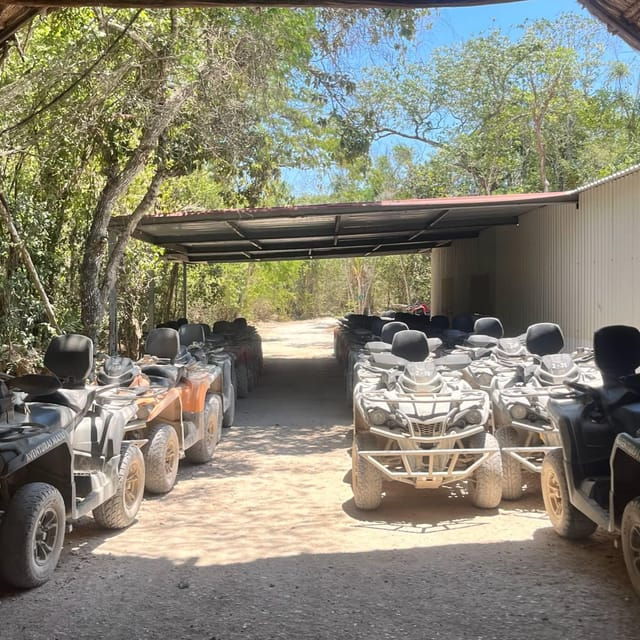 Tulum: Zipline Experience & Underground Cenote & Shared ATVS - Underground Cenote Exploration