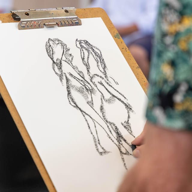 Tutored Life Drawing Classes - Instructor and Models