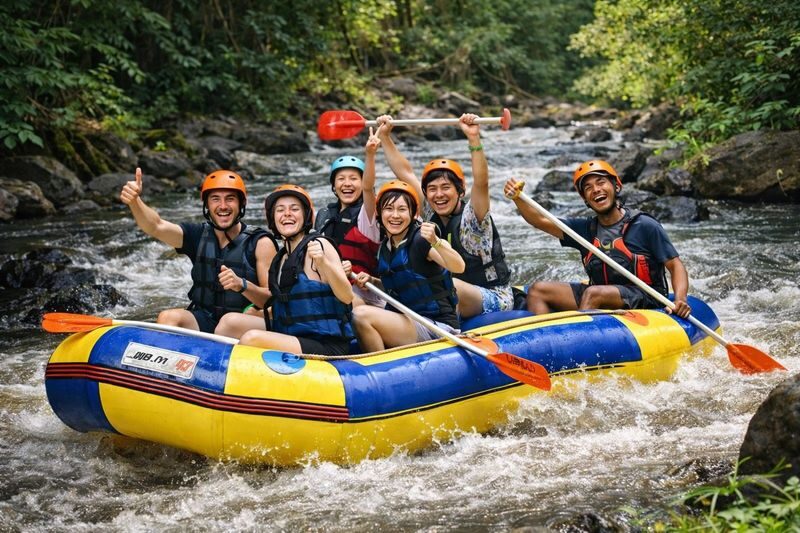 Ubud ATV Ride, Rafting, and Jungle Swing - The swing, terraces, and optional stops