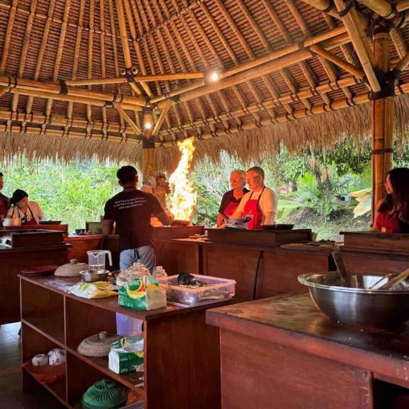 Ubud: Balinese Cooking Class 10Dish and Market with Tranfers - Authentic Experiences and Unique Touches