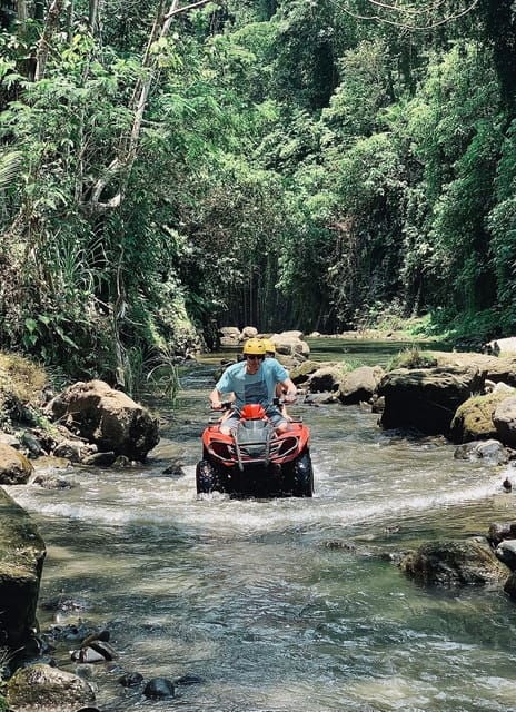 Ubud: Gorilla Fice ATV And Water Rafting Tour With Lunch - Key Points