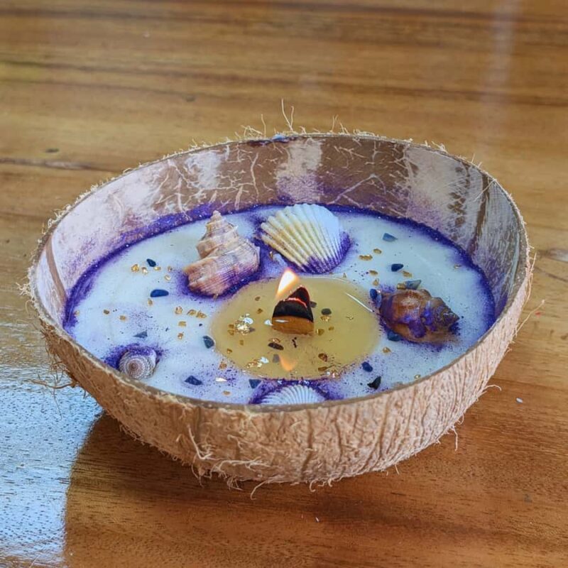 Ubud: Scented Coconut Candle: Sacred Coconut Shell - FAQ