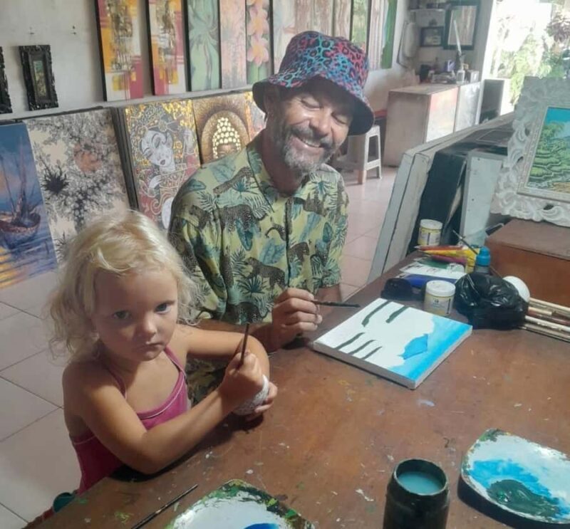 Ubud:Balinese Egg Painting, Canvas, and Canang Sari Offering - The Sum Up