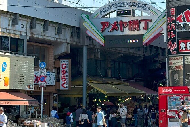 Ueno Park and Ameyoko Street Food Market Half Day Walking Tour - The Buzz of Ameyoko Shopping Street