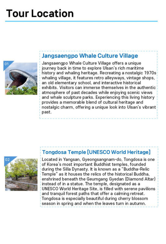 Ulsan Coastal Cruise & Tongdosa Temple Full-Day Tour - A day trip built around contrast