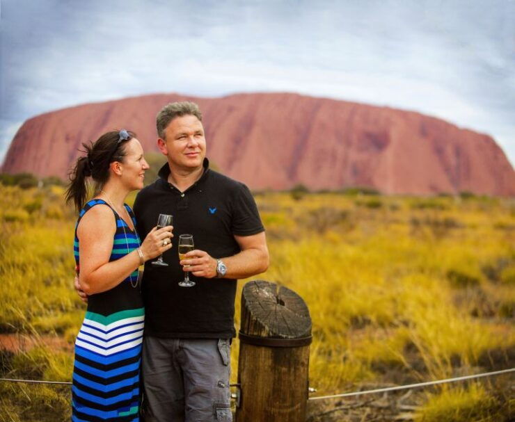 Uluru: Sunset, Sparkling Wine, Cheeseboard & Gourmet BBQ - The Incredible Sunset at Uluru