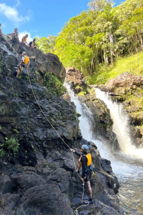 Umauma Triple-Tier Waterfall Rappel and River Tour - Highlights