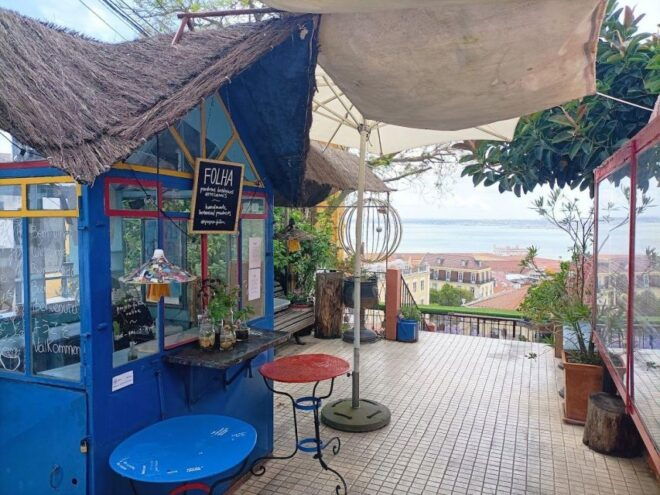 Uncover Lisbons Secrets: A Historic Self-Guided Audio Tour - Caracol Da Graça Art Stairs