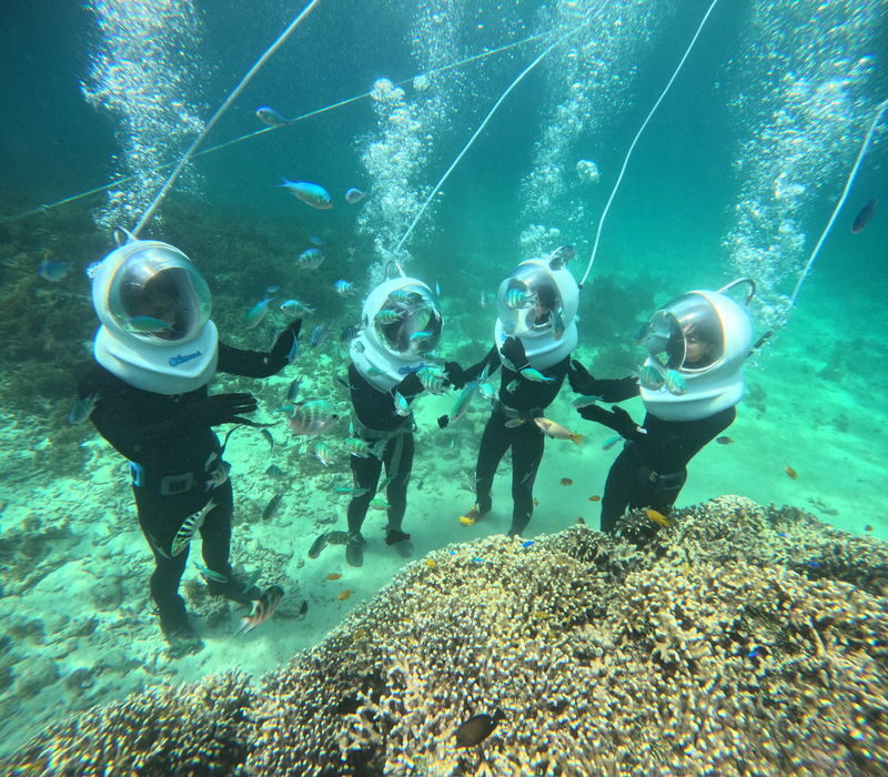 Underwater SeaWalker Experience Ishigaki Island - A helmet walk, not a swimming lesson