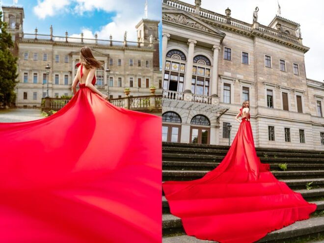 Unique Flying Dress Photo Shooting in Berlin - Location and Scenic Backgrounds