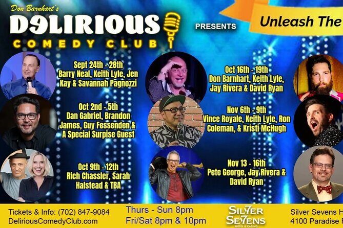Unleash The Laughter Delirious Comedy Club at Silver Sevens Hotel - An In-Depth Look at the Experience