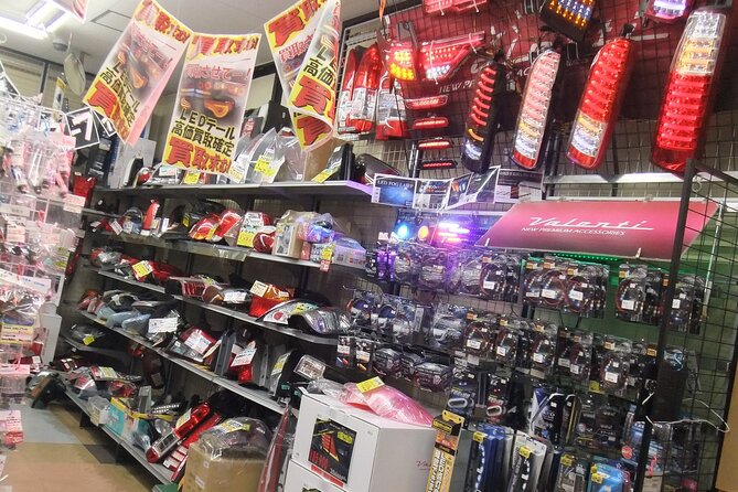UP Garage Japan Auto Parts Private Tour - Tour Inclusions