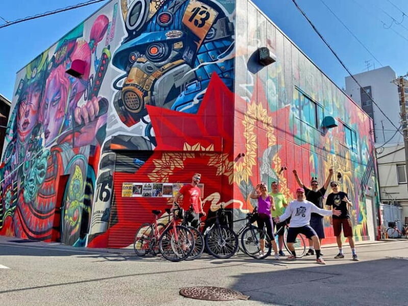 Urban Canvas: Osaka Street Art Bike Tour - Detailed Itinerary Breakdown