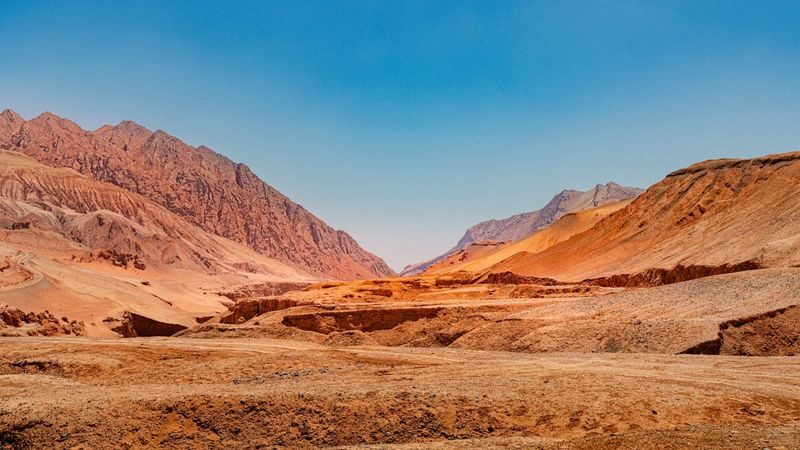 Urumqi Turpan Karez Well/Mazar Village One-Day Tour - Flaming Mountains: a striking photo stop