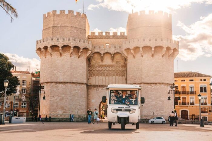 Valencia 1 Hour by Tuktuki: Essential and Private Tour - Exploring Torres Serrano