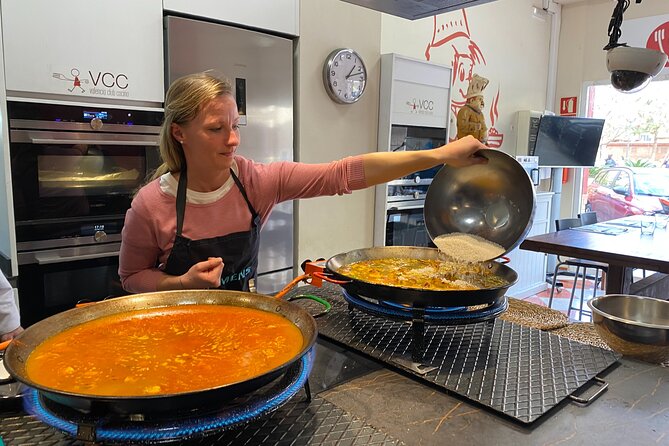 Valencian Paella Workshop and Visit to the Algiros Market - Chef Mentor and Team