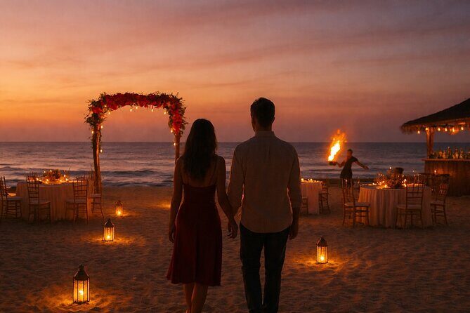 Valentine Day Beach Dinner and Fire Works Experience - Good To Know