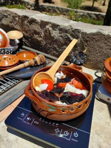 Valle De Guadalupe: Mexican Cooking at Hacienda Eco-Domes - Picking Fresh Produce