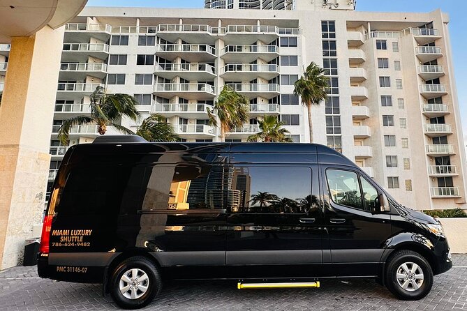 VAN Mia Airport or Hotels to Miami Port or Hotels Up to 14pax - Service Description and Capacity