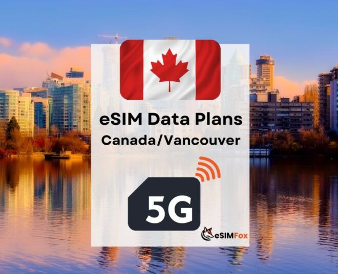 Vancouver : Esim Internet Data Plan for Canada 4g/5g - Packages and Inclusions