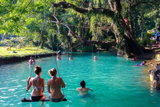 Vang Vieng: Blue Lagoon and Countryside Bike Tour With Lunch - Directions