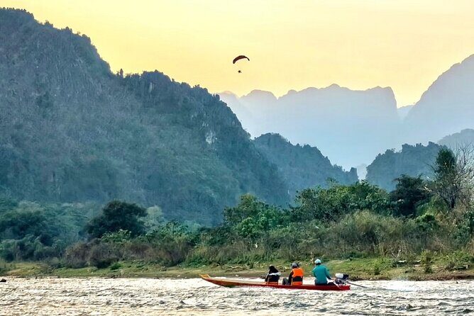 Vang Vieng Hot Air Balloon Experience and Longtail Boat - The Sum Up