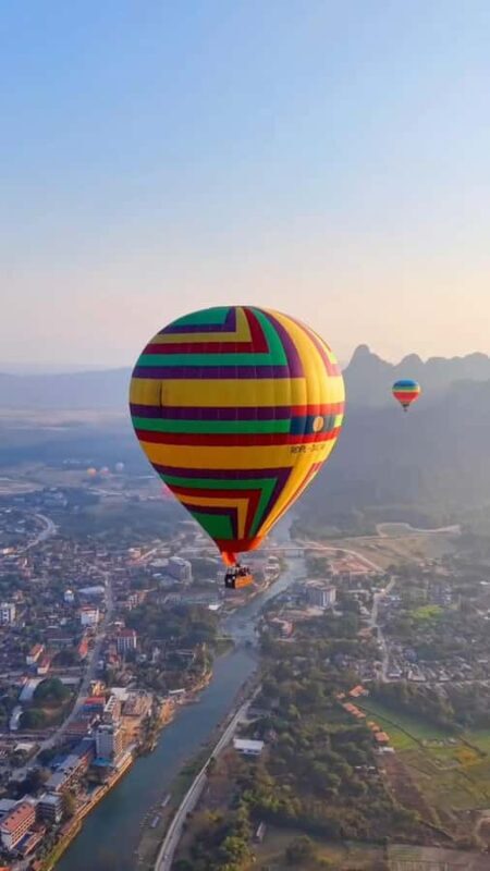 Vang Vieng: Hot Air Balloon Ride and Kayaking Adventure - Starting the Day: Hotel Pickup and Transportation