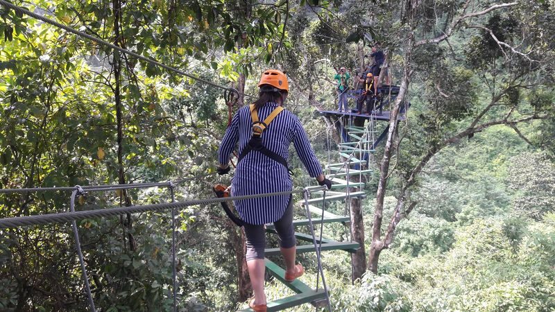 Vangvieng Full-Day Kayaking & Ziplining Adventure with Blue Lagoon - A day that trades town streets for river and cliff
