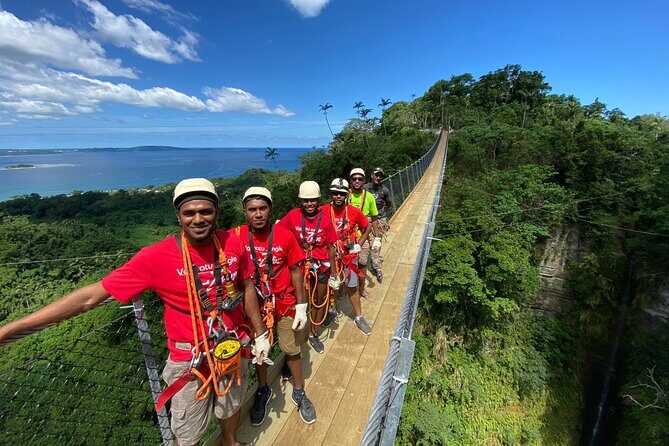 Vanuatu Jungle Zipline, Swing and Skybridge Combo with Transfer - The Three Main Attractions