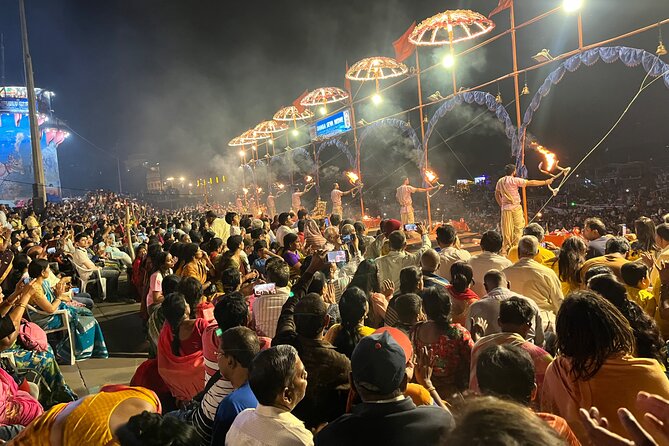 Varanasi Ganges River Evening Aarti Ritual and Boat Ride - Overview of Varanasi Ganges River Experience
