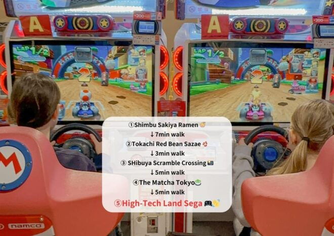 Vegan Friendly Night Out in Shibuya: Food, Drinks & Games! - Gaming Fun at Sega