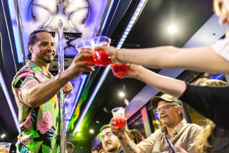 Vegas: 4-Hour Club Crawl With Party Bus Experience - Transportation and Itinerary